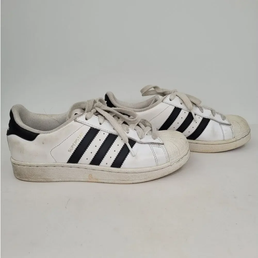Adidas‎ Superstar White Black Striped C77154 Low Top Sneaker Mens Shoe Size 5.5